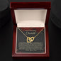 Christmas Poem For Her - Interlocking Hearts Necklace