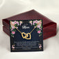 Gift for Mom - Forever Grateful - Interlocking Hearts Necklace