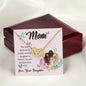 Best Mom Ever from Daughter - Interlocking Hearts Necklace