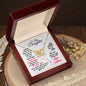 To My Daughter - My Baby Girl - Interlocking Hearts Necklace