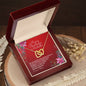 Personalized Christmas Wishes - Interlocking Hearts Necklace
