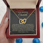 Christmas Poem For Her - Interlocking Hearts Necklace