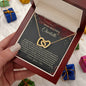 Christmas Poem For Her - Interlocking Hearts Necklace