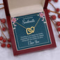 To My Beautiful Soulmate - Interlocking Hearts Necklace