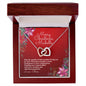 Personalized Christmas Wishes - Interlocking Hearts Necklace