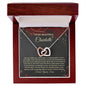 Christmas Poem For Her - Interlocking Hearts Necklace