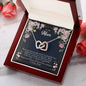 Gift for Mom - Forever Grateful - Interlocking Hearts Necklace