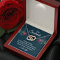 To My Soulmate - The Woman of My Dreams - Interlocking Hearts Necklace