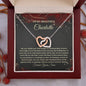 Christmas Poem For Her - Interlocking Hearts Necklace