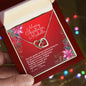 Personalized Christmas Wishes - Interlocking Hearts Necklace
