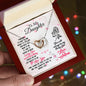 To My Daughter - My Baby Girl - Interlocking Hearts Necklace