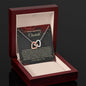 Christmas Poem For Her - Interlocking Hearts Necklace