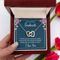 To My Beautiful Soulmate - Interlocking Hearts Necklace