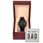 Gift for Dad's Birthday - Black Chronograph Watch