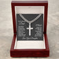 To My Amazing Dad from Daughter - Cuban Chain with Artisan Cross Necklace