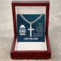 Gift for Dad - My Whole Life - Cuban Chain with Artisan Cross Necklace