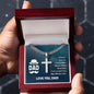 Gift for Dad - My Whole Life - Cuban Chain with Artisan Cross Necklace