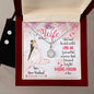 To My Wife - Wedding - Eternal Hope Necklace and Earring Set