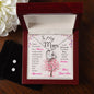 To My Loving Mom from Son - Forever Love Necklace and Earring Set