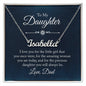 To My Daughter from Dad - Custom Name Necklace