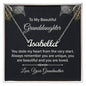 To My Beautiful Granddaughter - Custom Name Necklace