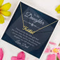 To My Daughter from Dad - Custom Name Necklace