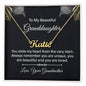 To My Beautiful Granddaughter - Custom Name Necklace