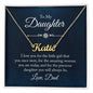 To My Daughter from Dad - Custom Name Necklace