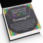 To My Daughter on Her First Day of School - Heart Name Necklace