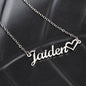 To My Daughter on Her First Day of School - Heart Name Necklace