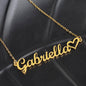 To My Daughter on Her First Day of School - Heart Name Necklace
