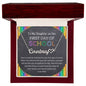 To My Daughter on Her First Day of School - Heart Name Necklace