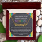 To My Daughter on Her First Day of School - Heart Name Necklace