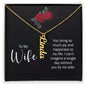 To My Wife - Vertical Name Necklace