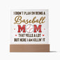 Baseball Mom - Acrylic Square Plaque