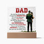 I Love You Dad Acrylic Square Plaque