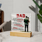 I Love You Dad Acrylic Square Plaque