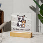 Pet Hair - Acrylic Square Plaque