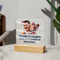 The Smile of a Daughter - Acrylic Square Plaque