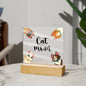 Cat Mom - Acrylic Square Plaque