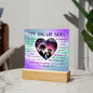 My Dear Son - Acrylic Square Plaque