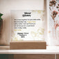 Happy First Father's Day Acrylic Square Plaque
