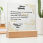 Happy First Father's Day Acrylic Square Plaque