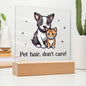 Pet Hair - Acrylic Square Plaque