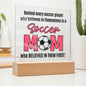 Soccer Mom - Acrylic Square Plaque