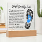 Best Daddy Ever Acrylic Square Plaque