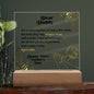 Happy First Father's Day Acrylic Square Plaque