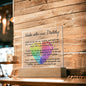 Walk With Me, Daddy - Acrylic Square Plaque
