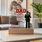 I Love You Dad Acrylic Square Plaque
