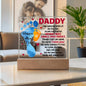 Happy 1st Father's Day Acrylic Square Plaque